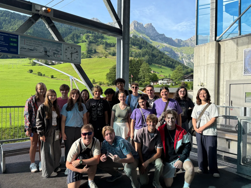 Shared downtime between activities helps students connect and adjust to the pace of tour life.