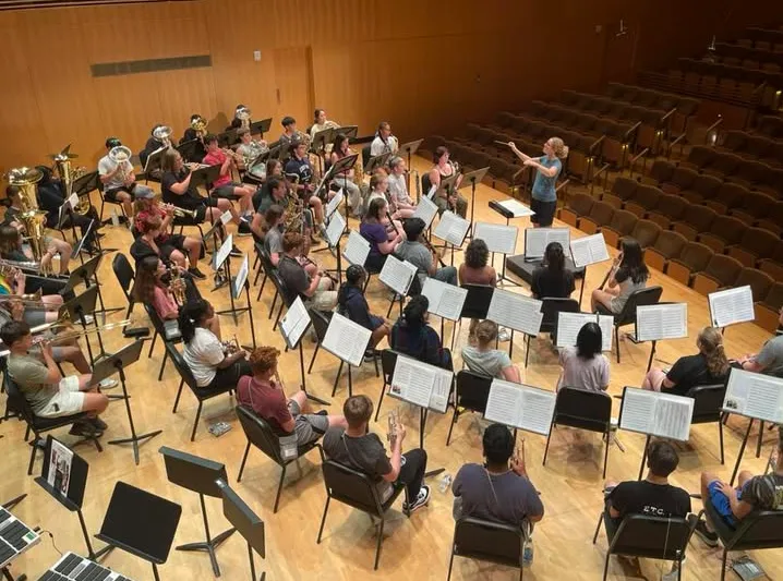 An ensemble performing