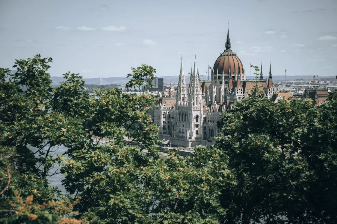Hungarian Parliament Building in Budapest.