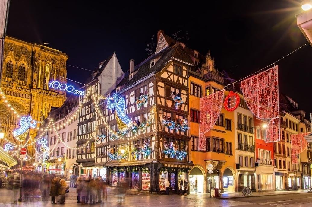 During Christmas in Colmar, centuries-old half-timbered houses and glowing holiday markets come together to create a breathtaking storybook winter wonderland in the heart of Alsace.