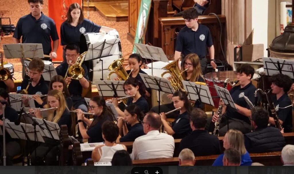 tudents rehearse together as they prepare for the experience of performing abroad.